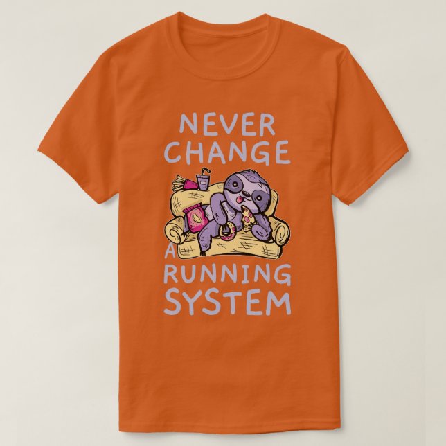 T-shirt Espace Restauration Rapide Sur Un Canapé (Design devant)