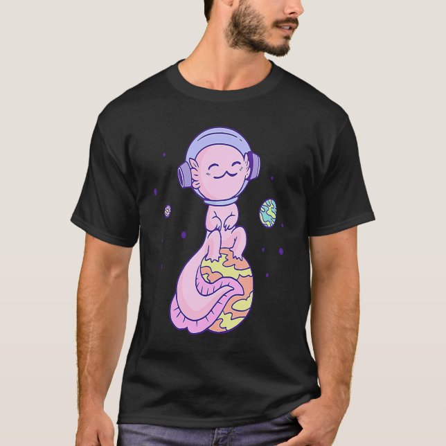 T-shirt Espace Rose Axolotl (Devant)