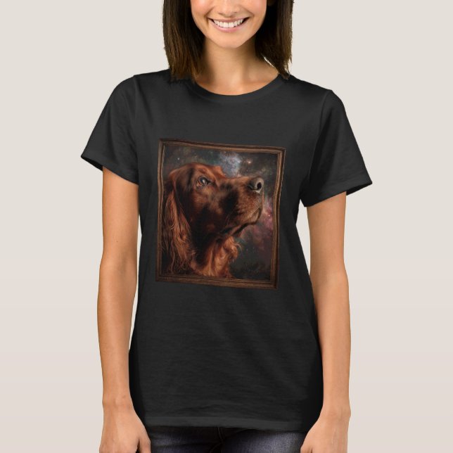 T-shirt Espace Setter Rouge Irlandais (Devant)
