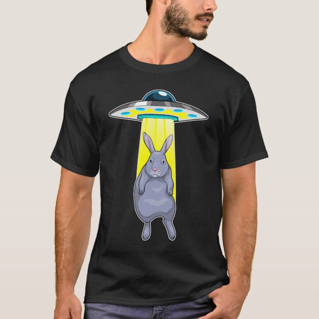 T-shirt Espace Spatial De Lapin (Devant)