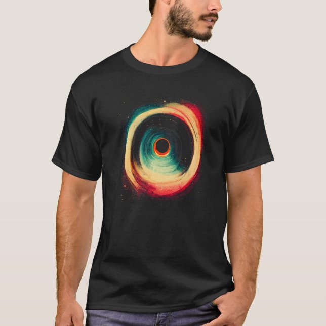 T-shirt Espace trou noir Gravité Science Astrologie Psyche (Devant)