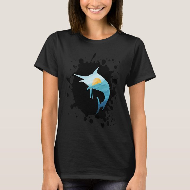 T-shirt Espadon Marlin Épée Poisson Broadbill Xiphias Glac (Devant)