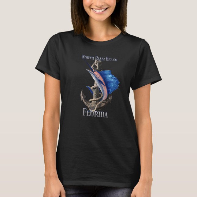 T-shirt Espadon Marlin Océan Floride North Palm Beach (Devant)