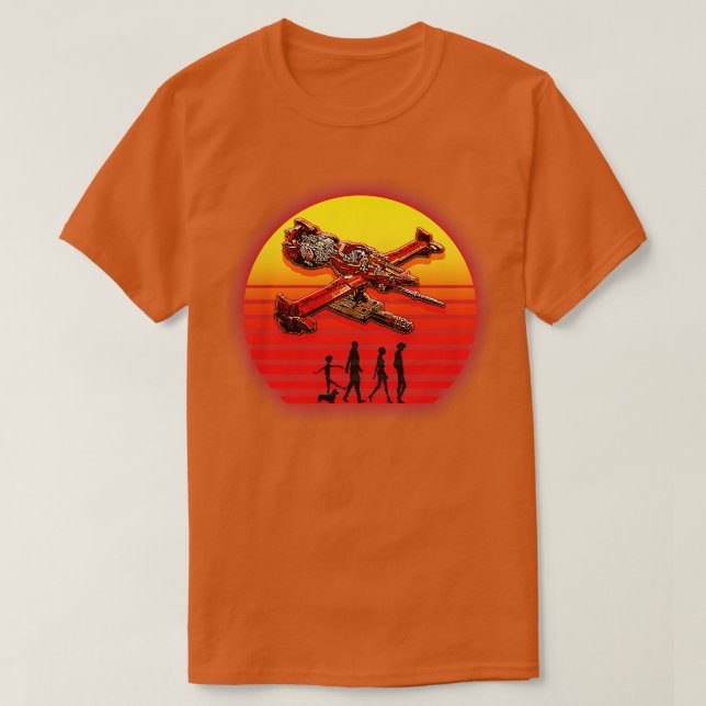T-shirt Espadon RetroSunset (Design devant)