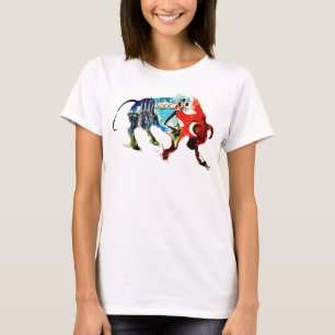 T-shirt Espagne Bull Vintage voyage Love Aquarelle