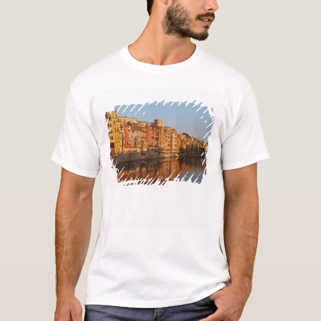 T-shirt  Espagne. Catalogne. Gérone. Maisons de l'Onyar (Devant)