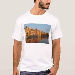 T-shirt  Espagne. Catalogne. Gérone. Maisons de l'Onyar