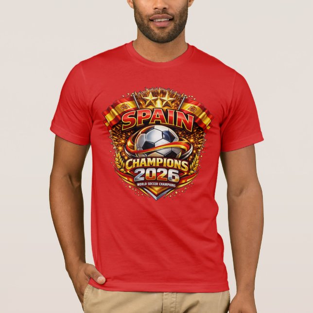 T-shirt Espagne Champions 2026  (Devant)