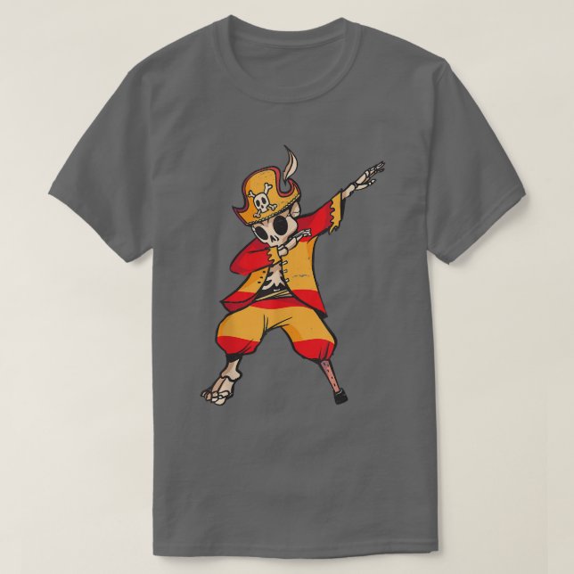 T-shirt Espagne dabbing squelette design dabbing squelette (Design devant)