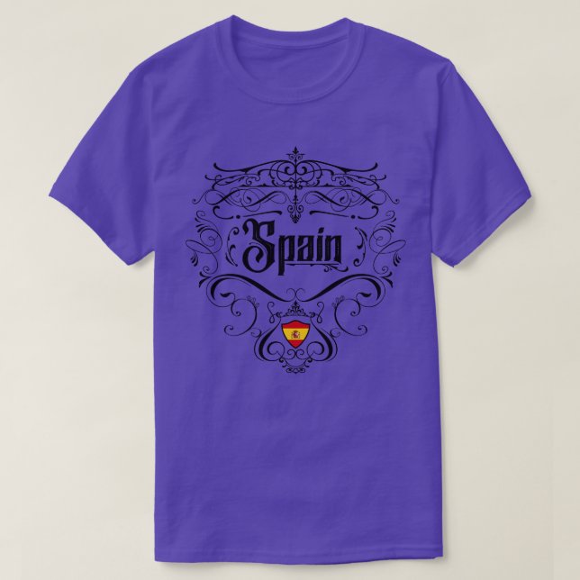 T-shirt Espagne Design Vintage 1 (Design devant)