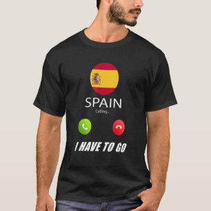 T-shirt Espagne Drapeau Souvenir L'Espagne Appelle
