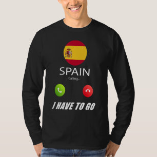 T-shirt Espagne Drapeau Souvenir L'Espagne Appelle