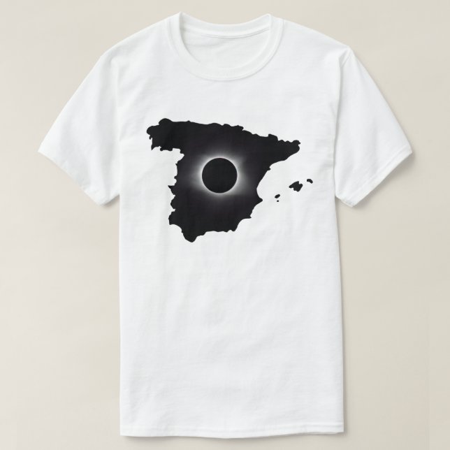 T-shirt Espagne Éclipse Solaire Totale 2027 (Design devant)