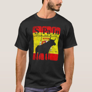 T-shirt Espagne Éléments de tableau périodique Espagnol Bu