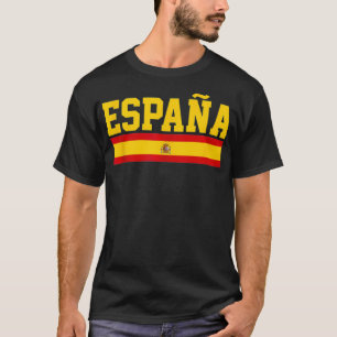 T-shirt Espagne Espana Espagnol Drapeau Fierté Sports Fan 