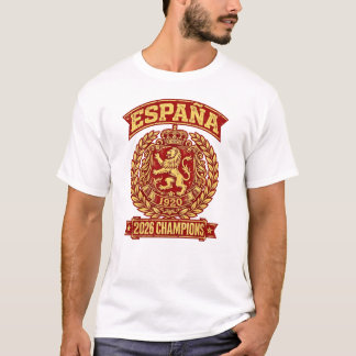 T-shirt Espagne ÉTABLI EN 1920 Lion Crest Vintage Athlétiq