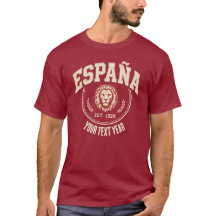 Espagne ÉTABLI EN 1920 Lion Crest Vintage Athlétiq