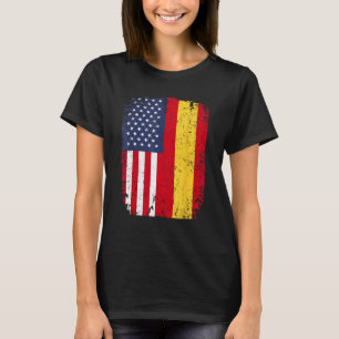 T-shirt Espagne États-Unis Drapeau espagnol double nationa