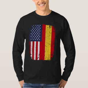 T-shirt Espagne États-Unis Drapeau espagnol double nationa