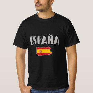 T-shirt Espagne Football Fan Shirt Drapeau