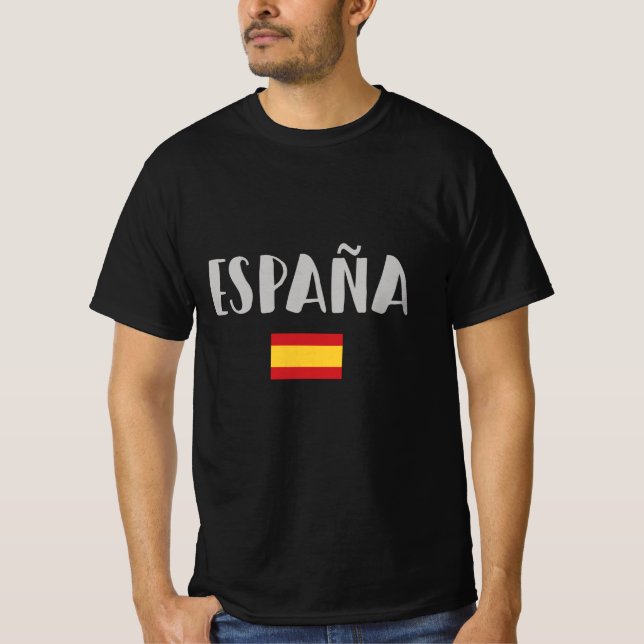 T-shirt Espagne Football Fan Shirt Drapeau (Devant)
