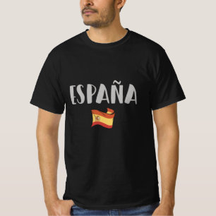 T-shirt Espagne Football Fan Shirt Drapeau