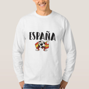 T-shirt Espagne Football Fan Shirt Drapeau