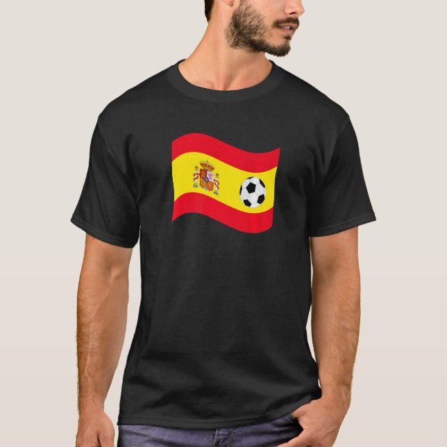 T-shirt Espagne Football Graphique Pays Drapeau Pride Foot (Devant)