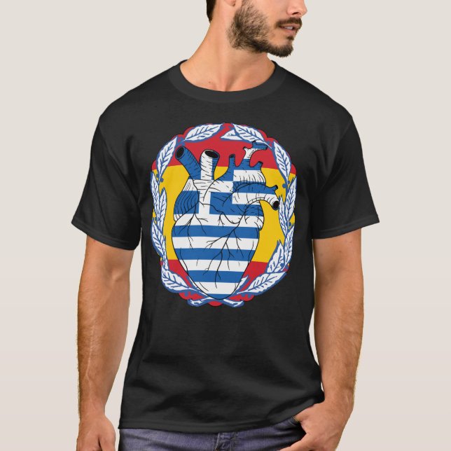 T-shirt Espagne Indépendance grecque Grèce (Devant)