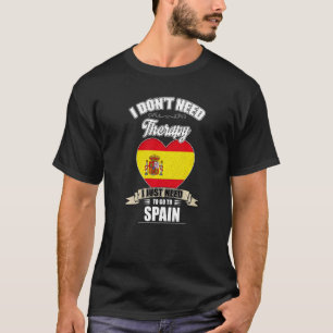 T-shirt Espagne Madrid Drapeau Voyageur Touristes Vacation