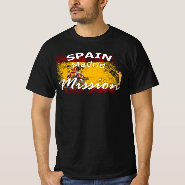 T-shirt Espagne Madrid Mormon LDS Mission (Devant)