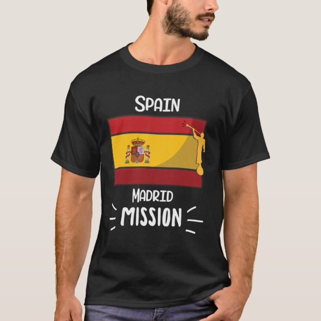 T-shirt Espagne Madrid Mormon LDS Mission (Devant)