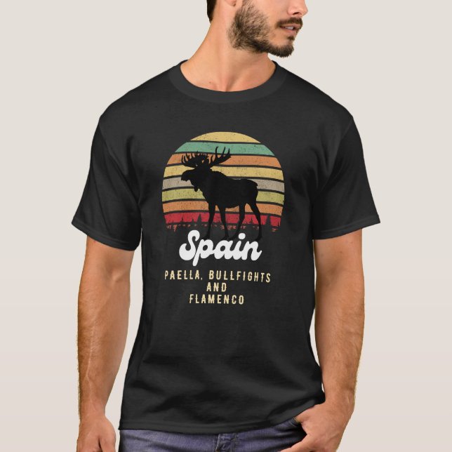 T-shirt Espagne paella torpilles flamenco (Devant)