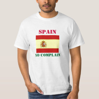 T-shirt Espagne : Pas de plainte