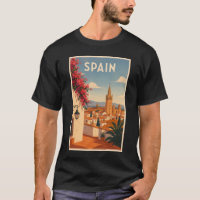 Espagne Séville Illustration Art de Voyage Vintage