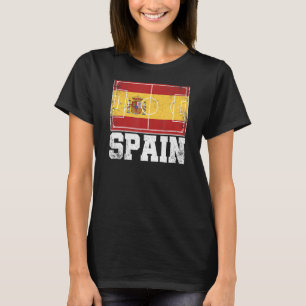 T-shirt Espagne Soccer Field Pays Drapeau Espana Espagnol