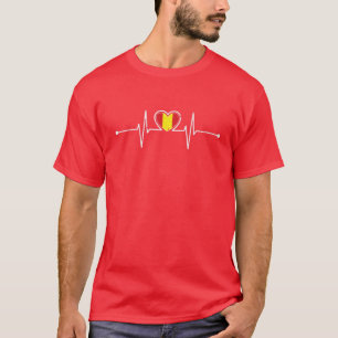 T-shirt Espagne Soccer Heartbeat Espagne Football Espana S