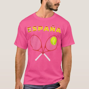 T-shirt Espagne Tennis Ball Racket Pays Drapeau Espaa Play