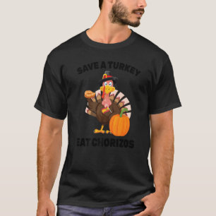 T-shirt Espagne Thanksgiving Sauvez Une Turquie Mange Chor