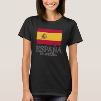 T-shirt Espagne Valenciana Drapeau Voyage Europe Vacances