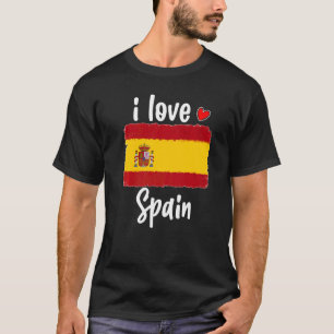 T-shirt Espagne vintage Drapeau Fierté Pour Hommes Femmes