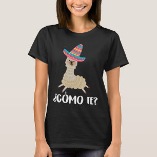 T-shirt Espagnol Alpaca Cinco De Mayo Enfants Como Te Llam