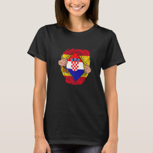 T-shirt Espagnol avec racines croates Croatie Hrvatska Pre