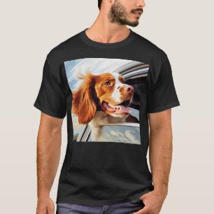 T-shirt Espagnol breton dans la fenêtre de voiture