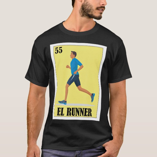 T-shirt Espagnol coureur de loterie cadeau Mexicain El Run (Devant)