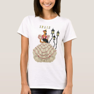 T-shirt Espagnol danseuse flamenco femme Espagne Travel Ar
