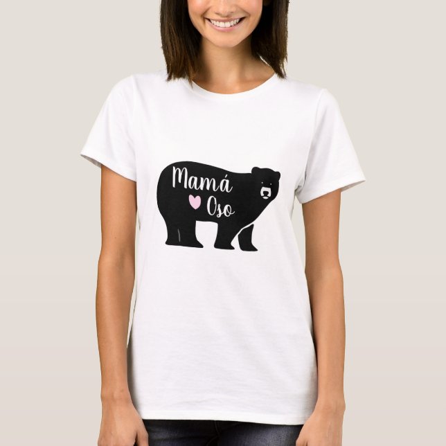 T-shirt espagnol de Mama Bear (Devant)