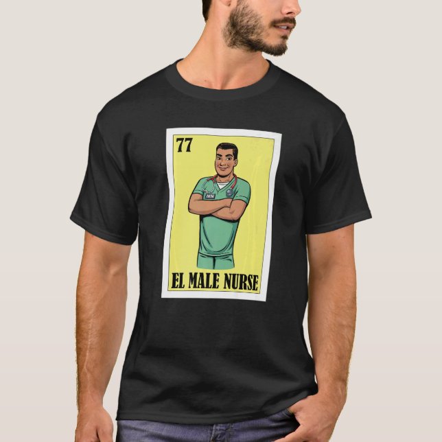 T-shirt Espagnol Enfermero Loterie Mexicaine El Homme Infi (Devant)