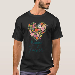 T-shirt Espagnol Enseignant Vie Éducateur Fête des Mères F