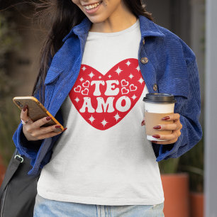 T-shirt Espagnol Je t'aime Te Amo Red Valentine's Day